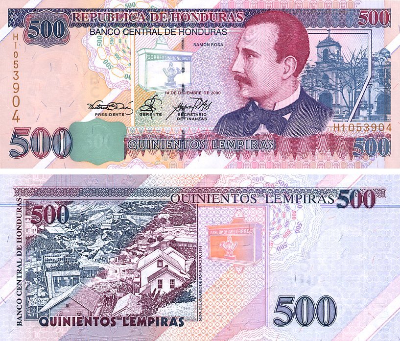 Lempira währung Flaggen der Länder