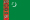 Flagge Turkmenistans