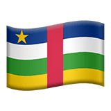 Zentralafrikanische Republik Apple Emoji