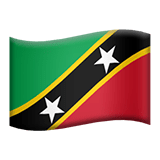 St. Kitts und Nevis Apple Emoji