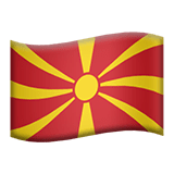 Nordmazedonien Apple Emoji