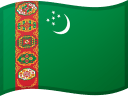 Flagge Turkmenistans