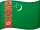 Flagge Turkmenistans