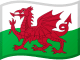 Flagge von Wales