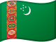 Flagge Turkmenistans