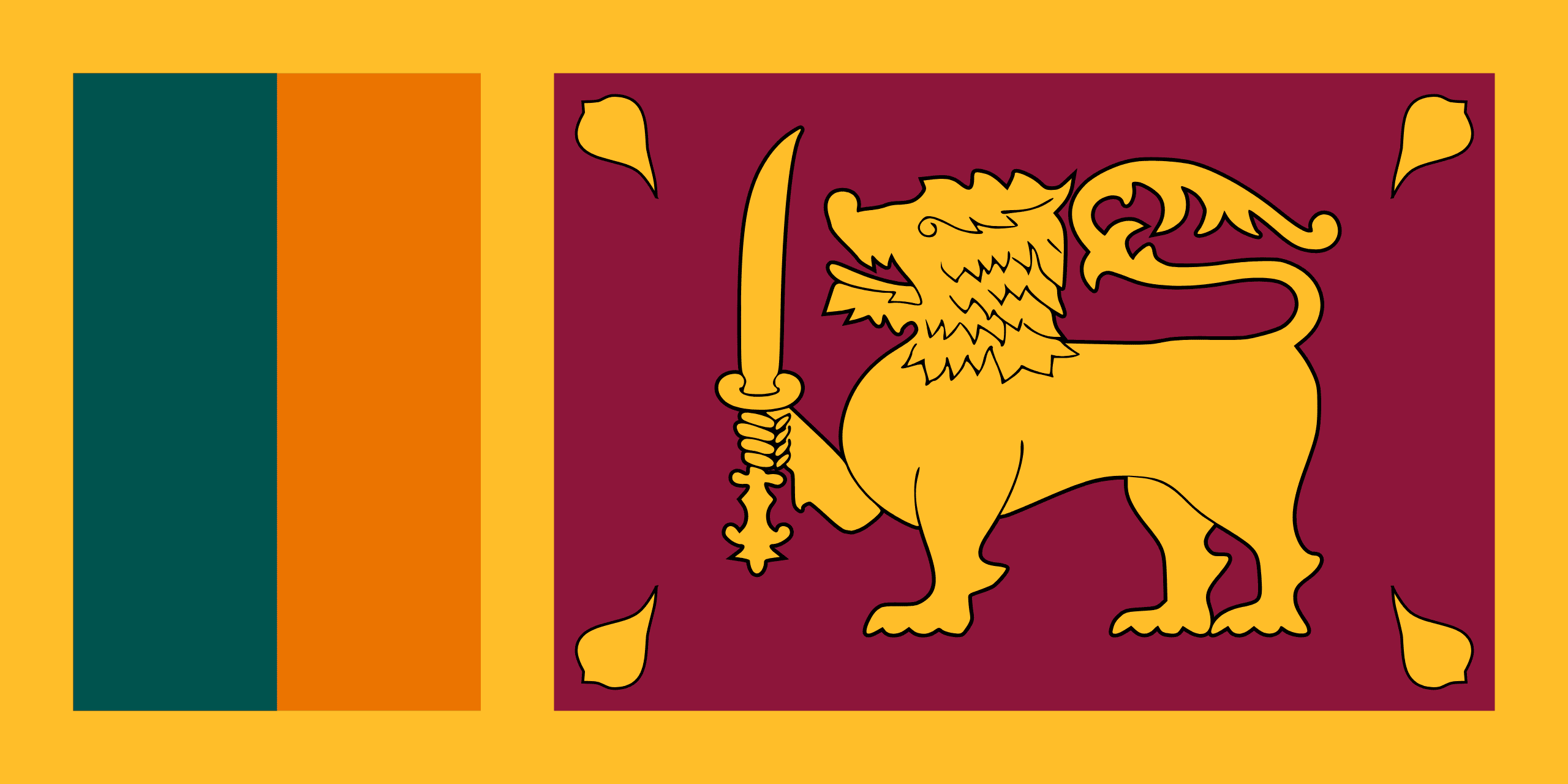Sri Lanka | Flaggen der Länder