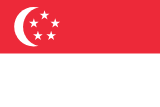 Flagge Singapurs