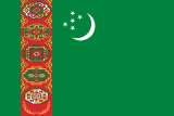 Flagge Turkmenistans