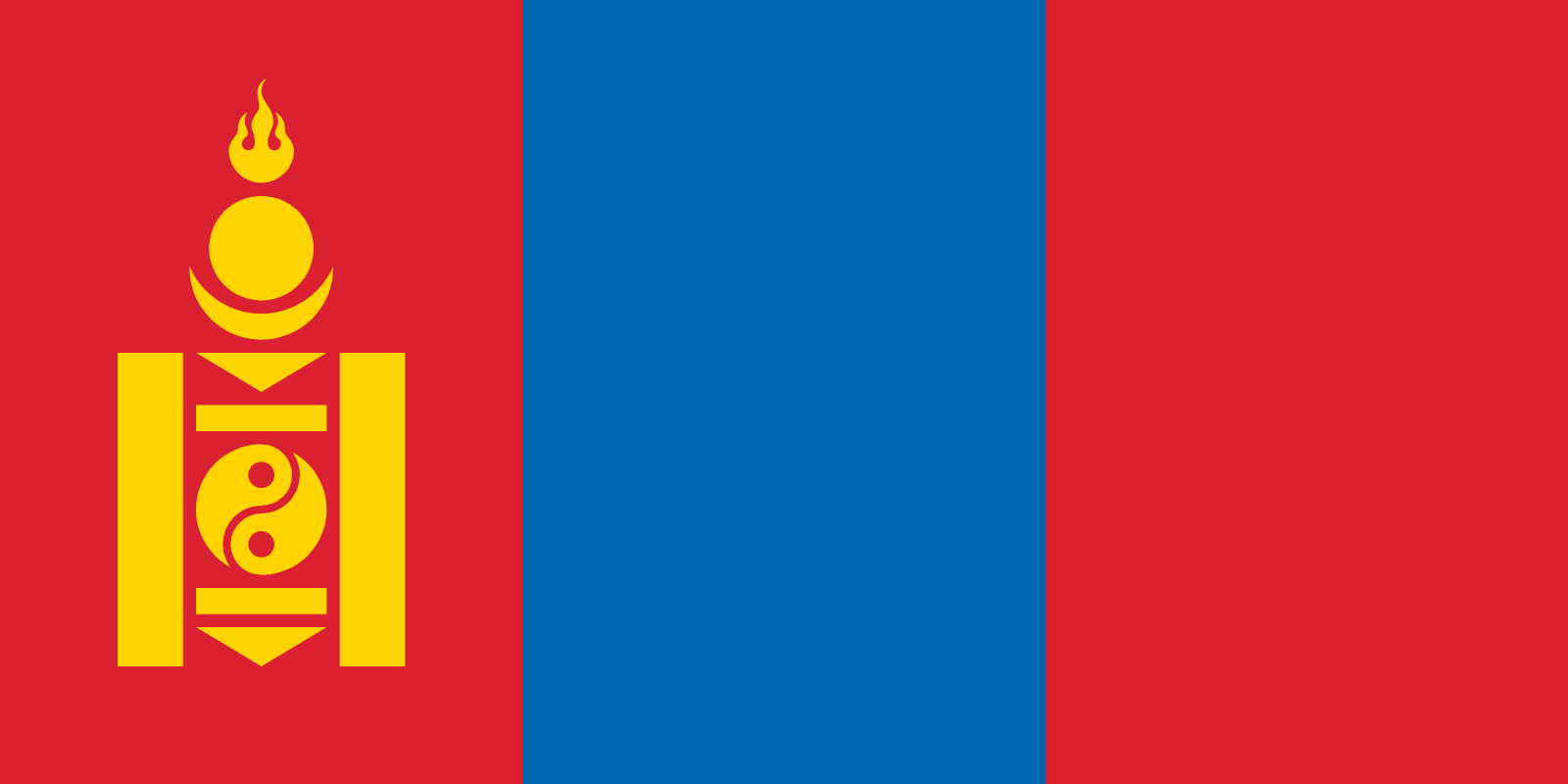 Flagge Blau Mit Gelben Punkt