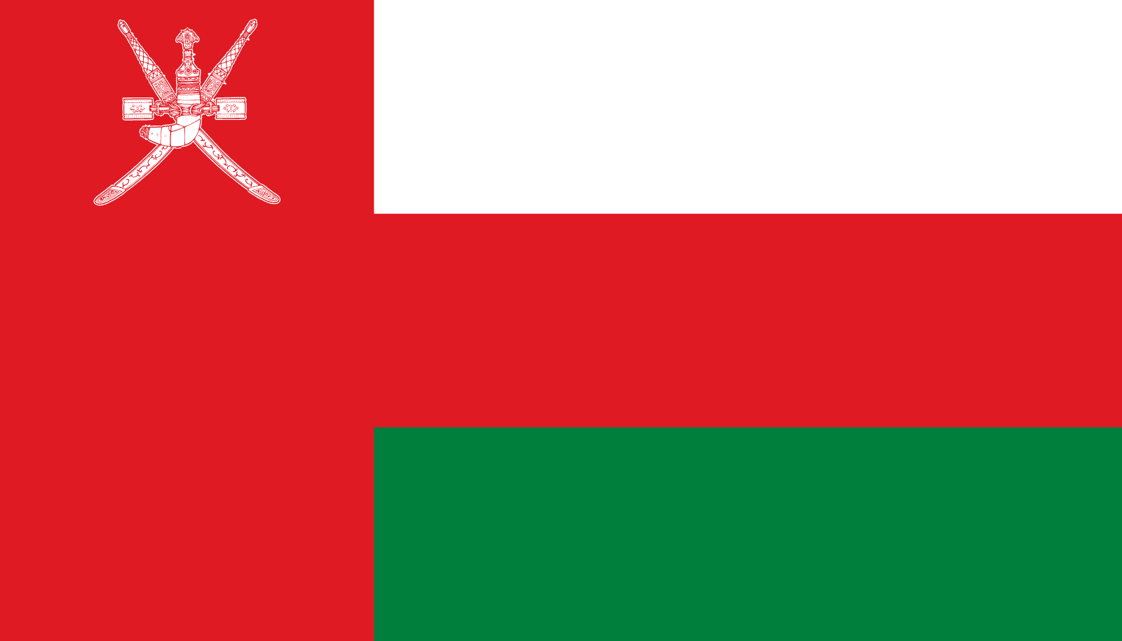 Flagge Omans WeltFlaggen.de