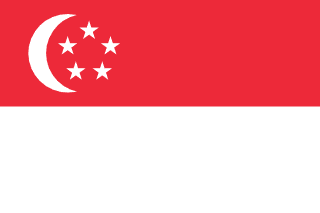 Flagge Singapurs