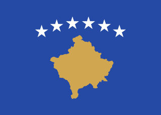 Flagge des Kosovo