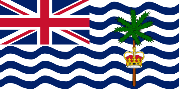 Flagge des Britischen Territoriums im Indischen Ozean