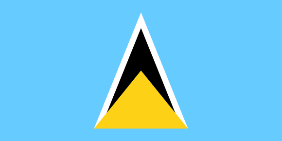 Flagge St. Lucias