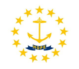 Flagge von Rhode Island