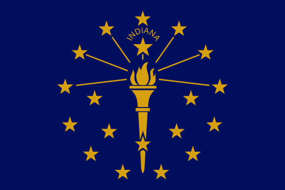 Flagge von Indiana
